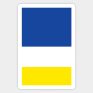 Everton Blue White Yellow Tricolour Design Sticker